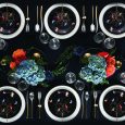 Karaca Fine Pearl Grace Black 58-delig parelmoer serviesset, voor 12 personen