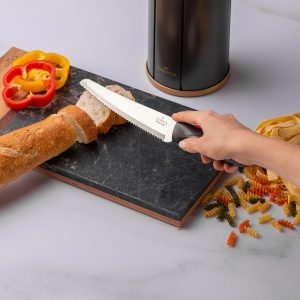 Karaca Retro Antraciet 6-delige messenset