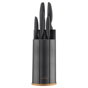 Karaca Retro Antraciet 6-delige messenset