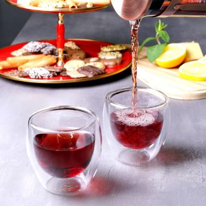 Karaca dubbelwandige cappuccino glazen 2 stuks - 250 ml