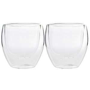 Karaca dubbelwandige cappuccino glazen 2 stuks - 250 ml