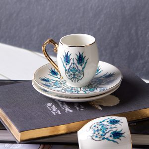 Karaca Iznik 6 persoons koffiekopjes set 90 ml