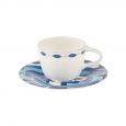 Karaca Fine Pearl Azur koffiekopjes set voor 6 personen