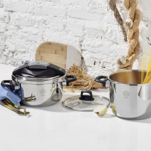 Karaca Perfect Gray Snelkookpan Set 4+6 Liter