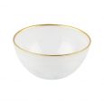 Bricard Istanbul soep kom/schaal | 15 cm wit-goud
