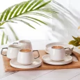 Karaca Saturn Platin 12-delige koffiekopjes set - 90 ml