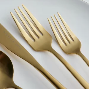 Karaca Orion 6 persoons bestekset | 30-delig | mat goud