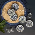 Karaca Zeher blauw 12-delig theeglazen set voor 6 personen