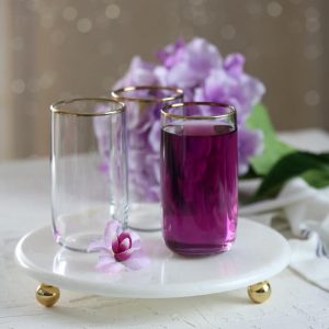 Pasabahce Iconic Golden Touch glazen - 6 stuks - 365 ml