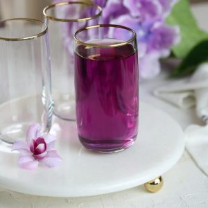 Pasabahce Iconic Golden Touch glazen - 6 stuks - 365 ml