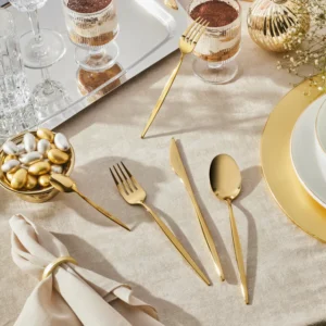 Karaca Lizbon 30-delig bestekset voor 6 personen | Goud