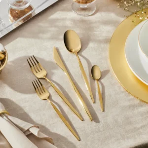 Karaca Lizbon 30-delig bestekset voor 6 personen | Goud