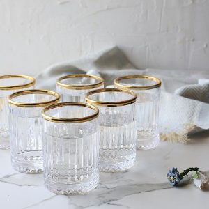 Pasabahce Elysia golden touch likeurglazen | 6 stuks | 110 cc