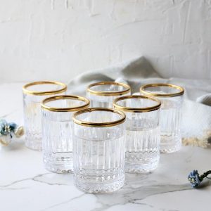 Pasabahce Elysia golden touch likeurglazen | 6 stuks | 110 cc