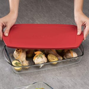 Pasabahce Borcam glazen ovenschaal met deksel | 3850 cc