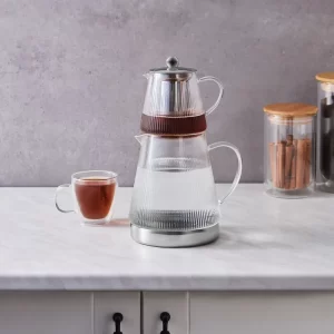 Karaca Keops glazen theepot (1,5L+0,45L)