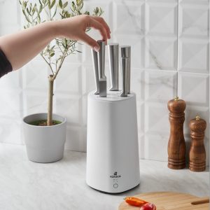 Karaca Meister Sterilisator standaard messenset | Wit