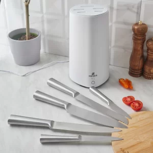 Karaca Meister Sterilisator standaard messenset | Wit