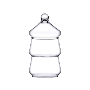 Pasabahce Villa patisserie snoeppot/bonbonnière | 2-laags