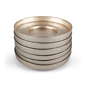 Bricard Rexy theeschotel | set van 6 stuks | 12 cm | champagne