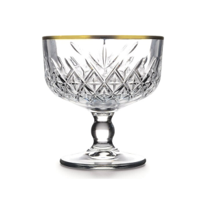 Pasabahce Timeless Golden Touch dessert glazen | 2 stuks