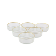 Bricard Rexy kommen/schalen | 6 stuks | 12 cm | transparant-goud