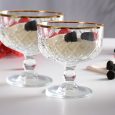 Pasabahce Timeless Golden Touch dessert glazen | 2 stuks