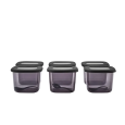 Karaca Forbs voorraadpotten | set van 6 | incl. Lepels | zwart