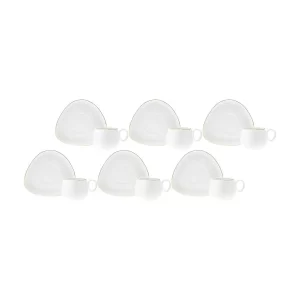 Karaca Tribe 12-delige koffiekopjes set voor 6 personen | 90 ml