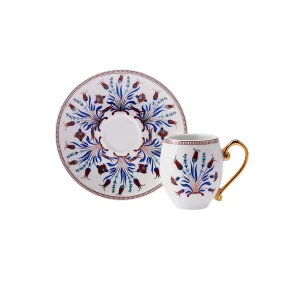 Karaca Finike 12-delig koffiekopjes set voor 6 personen | 90 ml