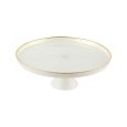 Bricard Rexy taartplateau 32 cm | wit-goud