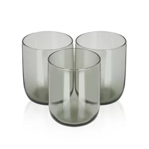 Pasabahce Iconic drinkglazen | zwart | 3 stuks | 280 ml