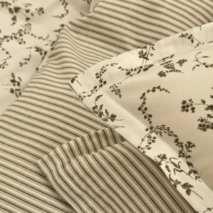 Karaca Home Dogasever Ivy Transformation katoenen dekbedovertrekset | khaki