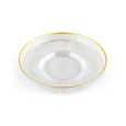 Bricard Rexy theeschotel | set van 6 stuks | 12 cm | transparant-goud