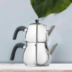 Karaca Kayra midi theepot set | zwart