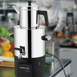 Korkmaz Caysef semaver | elektrische theepot | inox/chroom | A841
