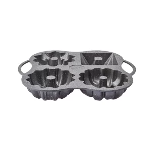 Karaca Cake Pro 4-vaks antraciet gegoten bakvorm