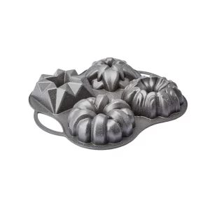 Karaca Cake Pro 4-vaks antraciet gegoten bakvorm