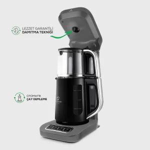 Karaca Çaysever Robotea Pro 4 in 1 pratende automatische theemachine | space gray