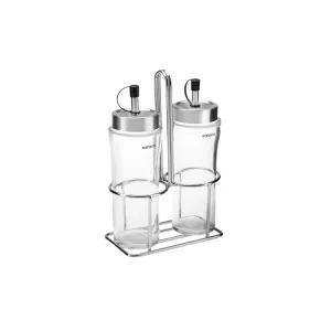 Karaca Danica olie- en azijnfles incl. houder | 250 ml