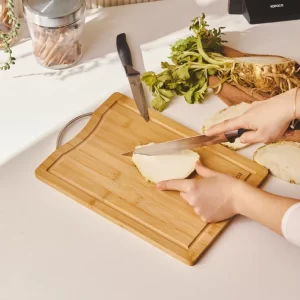 Karaca Owen rechthoekige bamboe snijplank | groot | 33x24,5 cm