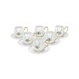 Nazar collectie koffiekopjes set | 12-delig | wit