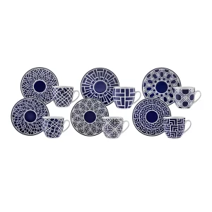 Karaca Doris 12-delige espressokopjes set | 90 ml