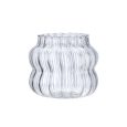 Stripe wave borosilicaat glazen beker | 400 ml