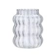 Stripe wave borosilicaat glazen beker | 600 ml