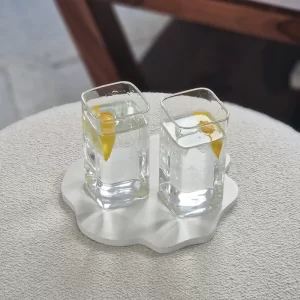 Square rechthoekig glas | 2 stuks | 350 ml