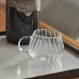 Stripe Ripple pompoen glazen | 2 stuks | 400 ml