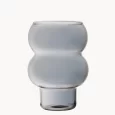 Wavy two bubble glas black | 2 stuks | 535 ml