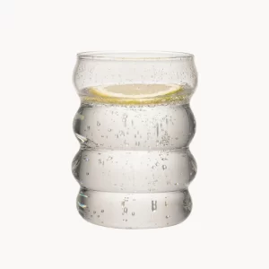 Wave bubbly glas | 2 stuks | 330 ml