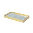 Fugurato dienblad marmer 1601 | wit-goud